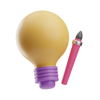 creative tools creative idea 3d illustration png