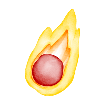watercolor meteorite space clip art png