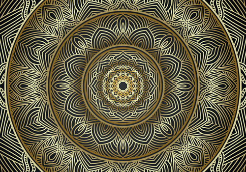 Luxury mandala background ornamental, arabesque style With Golden Arabesque Pattern Style. Decorative Mandala Ornament For Print vector