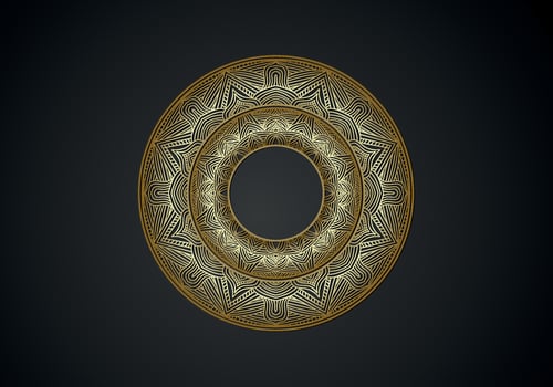 Luxury mandala background ornamental, arabesque style With Golden Arabesque Pattern Style. Decorative Mandala Ornament For Print vector
