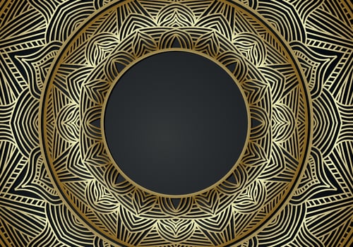 Luxury mandala background ornamental, arabesque style With Golden Arabesque Pattern Style. Decorative Mandala Ornament For Print vector