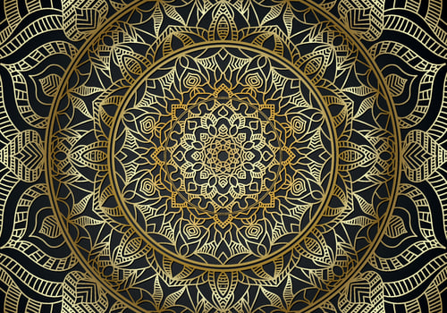 Luxury mandala background ornamental, arabesque style With Golden Arabesque Pattern Style. Decorative Mandala Ornament For Print vector