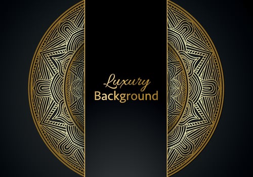 Luxury mandala background ornamental, arabesque style With Golden Arabesque Pattern Style. Decorative Mandala Ornament For Print vector