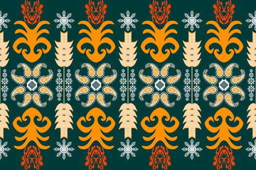 Ikat Figure aztec embroidery style. Geometric ethnic oriental traditional art pattern.Design for ethnic background,wallpaper,fashion,clothing,wrapping,fabric,element,sarong,graphic,vector illustration vector