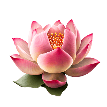 Pink lotus flower illustration png