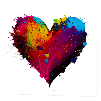 Heart Shaped Graffiti png