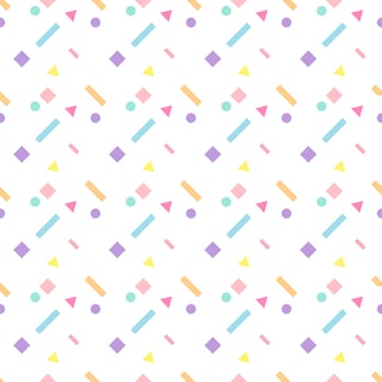 Seamless piece party, white background vector
