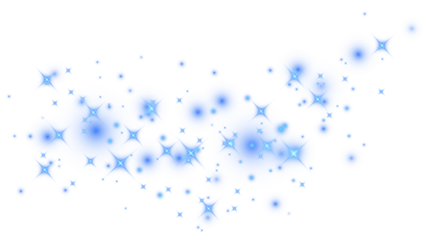 Blue glitter wave abstract illustration. Blue star dust trail sparkling particles isolated. Magic concept. PNG. png