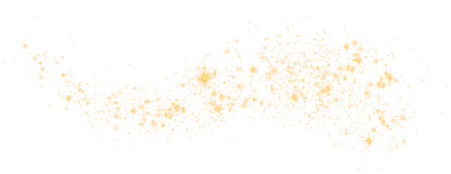 Golden glitter wave abstract illustration. Golden star dust trail sparkling particles isolated. Magic concept. PNG. png