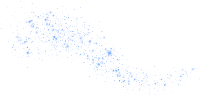 Blue glitter wave abstract illustration. Blue star dust trail sparkling particles isolated. Magic concept. PNG. png