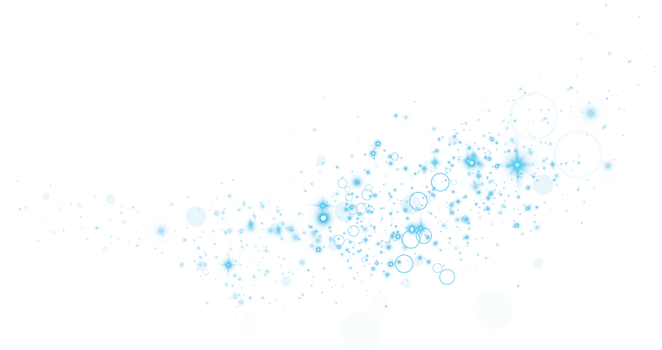 Blue glitter wave abstract illustration. Blue star dust trail sparkling particles isolated. Magic concept. PNG