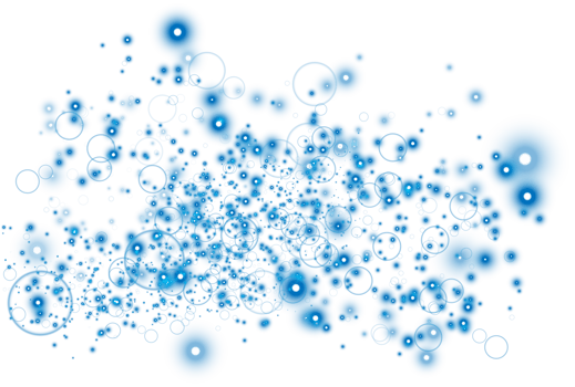 Blue glitter wave abstract illustration. Blue star dust trail sparkling particles isolated. Magic concept. PNG