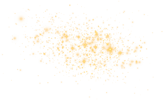 Golden glitter wave abstract illustration. Golden star dust trail sparkling particles isolated. Magic concept. PNG. png