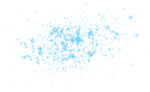Blue glitter wave abstract illustration. Blue star dust trail sparkling particles isolated. Magic concept. PNG