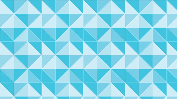 Blue Vector abstract tiled seamless pattern background with pyramids, geometric shapes vector background