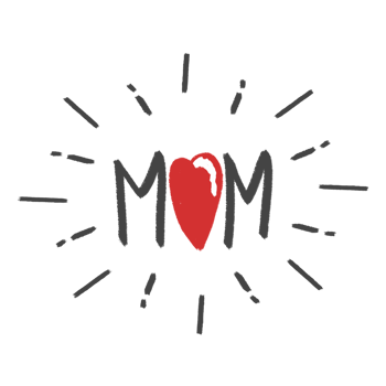 Happy mothers day with flowers illustration png
