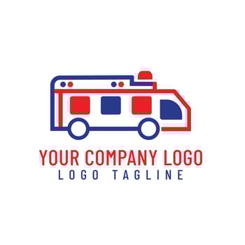 Ambulance logo design. vector
