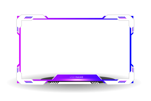 Live stream gaming panel design png