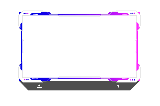 Live stream gaming panel design png