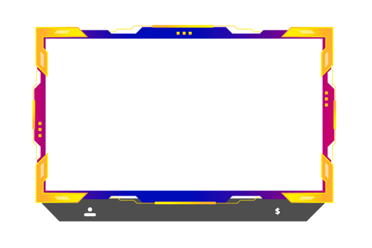 Live stream gaming panel design png
