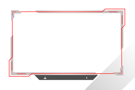 Live stream gaming panel design png