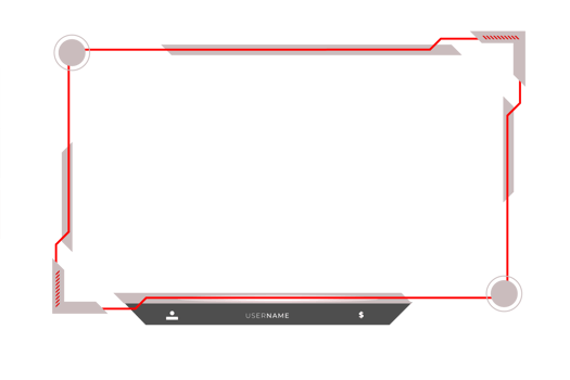 Live stream gaming panel design png