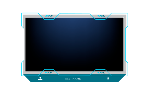 Live stream gaming panel design png