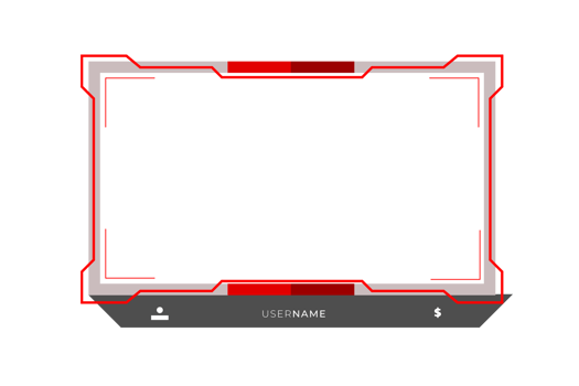 Live stream gaming panel design png