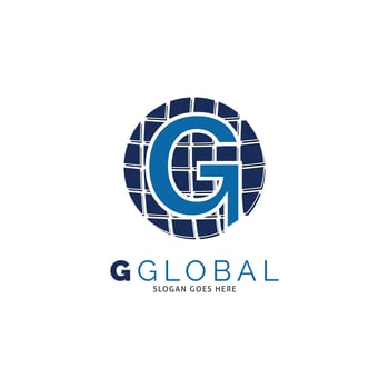 Initial Letter G Global Icon Vector Logo Template Illustration Design