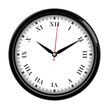Wall clock with Roman numeral png