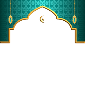 golden islamic frame png