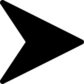 Vector silhouette of Arrow on white background