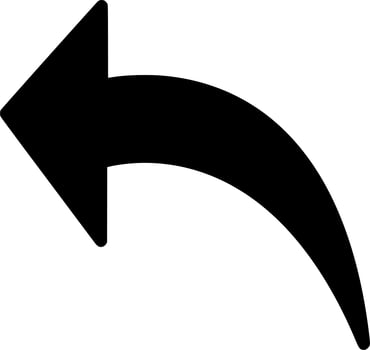 Vector silhouette of Arrow on white background