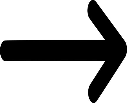 Vector silhouette of Arrow on white background