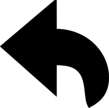 Vector silhouette of Arrow on white background