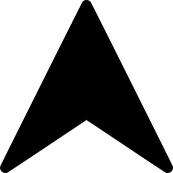 Vector silhouette of Arrow on white background