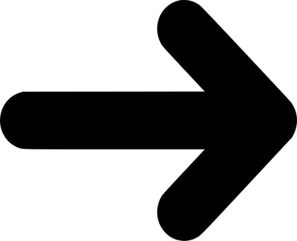 Vector silhouette of Arrow on white background