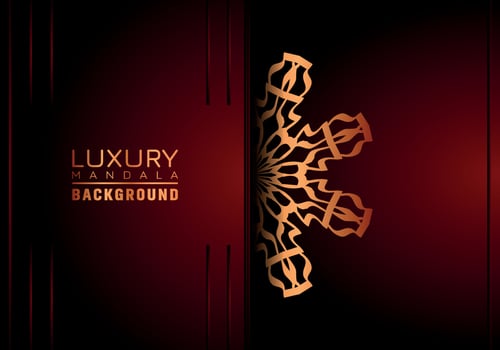 Luxury mandala background ornamental, arabesque style With Golden Arabesque Pattern Style. Decorative Mandala Ornament For Print, Brochure, Banner, Cover, Poster, Invitation Card vector