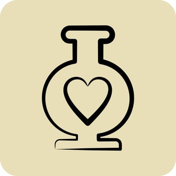 Icon Vase. related to Decoration symbol. hand drawn style. simple design editable. simple illustration vector