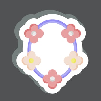 Sticker Nexlace. related to Decoration symbol. simple design editable. simple illustration vector