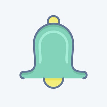 Icon Bell. related to Decoration symbol. doodle style. simple design editable. simple illustration vector
