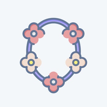 Icon Nexlace. related to Decoration symbol. doodle style. simple design editable. simple illustration vector