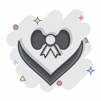 Icon Gift. related to Decoration symbol. comic style. simple design editable. simple illustration vector