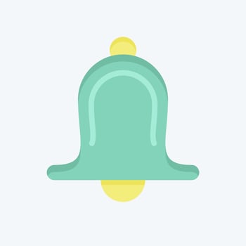 Icon Bell. related to Decoration symbol. flat style. simple design editable. simple illustration vector