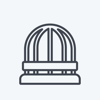 Icon Bird Cage. related to Decoration symbol. line style. simple design editable. simple illustration vector