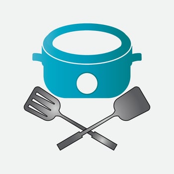 Cooking icon logo creative vector