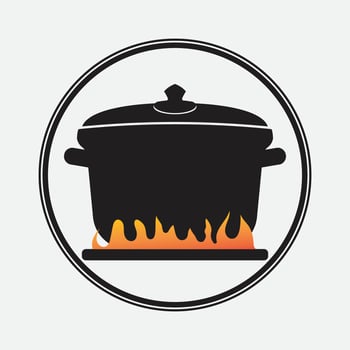 Cooking icon logo creative vector