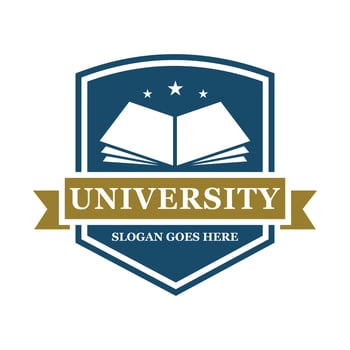 University logo design vector illustration
