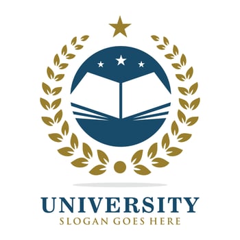 University logo design vector illustration