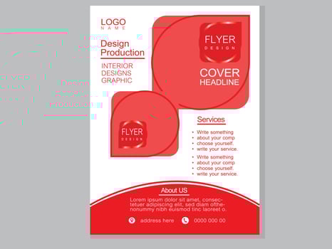 corporate business flyer design for your business vector